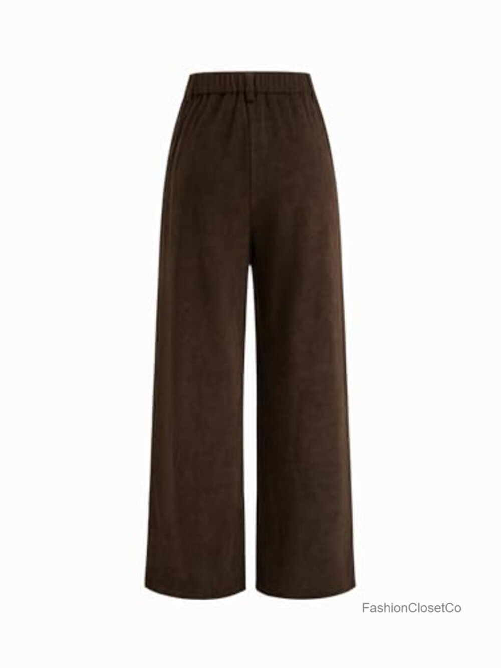 CIDER Womens Wide Leg Corduroy Pants High Waist Casual Trousers - Picture 4 of 4